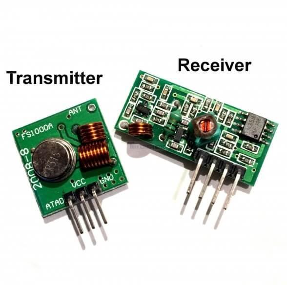 RF Transmitter Receiver Pair