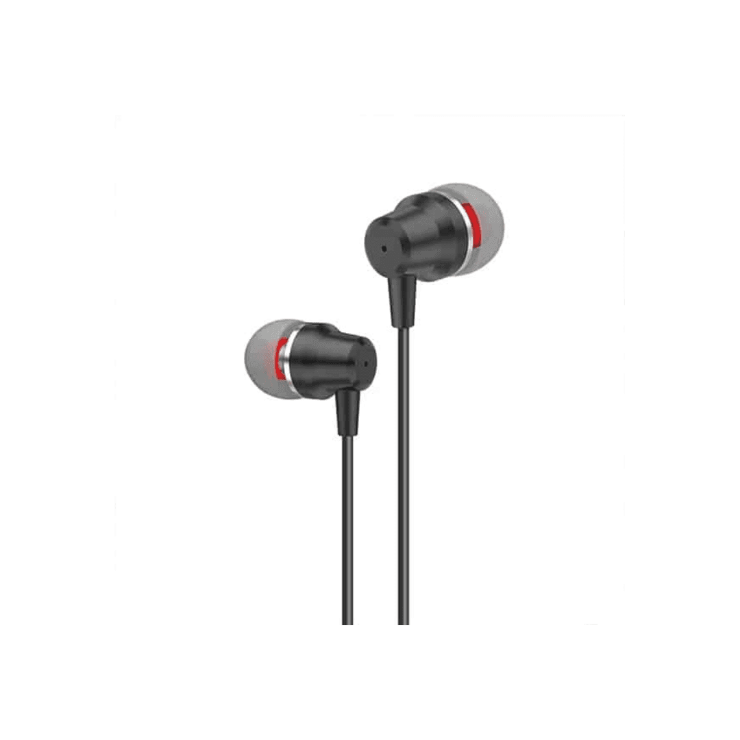 FONENG T52 In-Far Metal Wired 3.5mm Earphone with Mic - Black