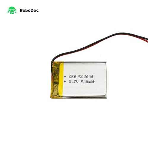 3.7V Lithium Polymer Battery (500mAh)