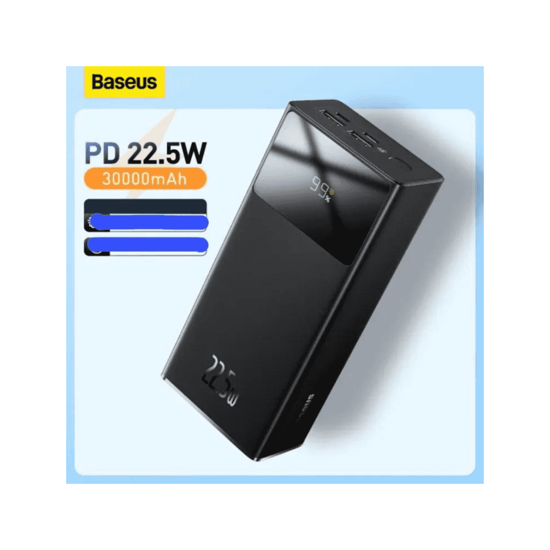 Baseus 22.5w 30000mAh STAR-LORD Digital Display Quick Charge Power Bank -Black